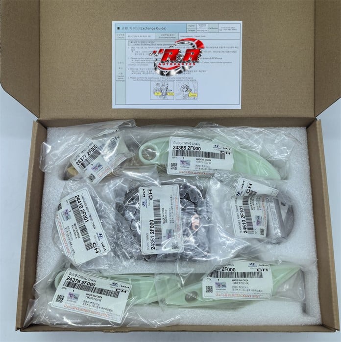 Kit Cadena de Distribución Hyundai Kia D4HA D4HB 8 Piezas Original OEM